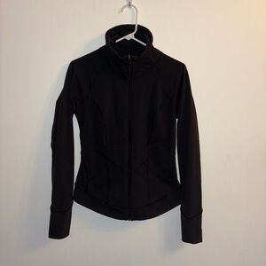 Lucy Black Fitted Zip-Up Jacket